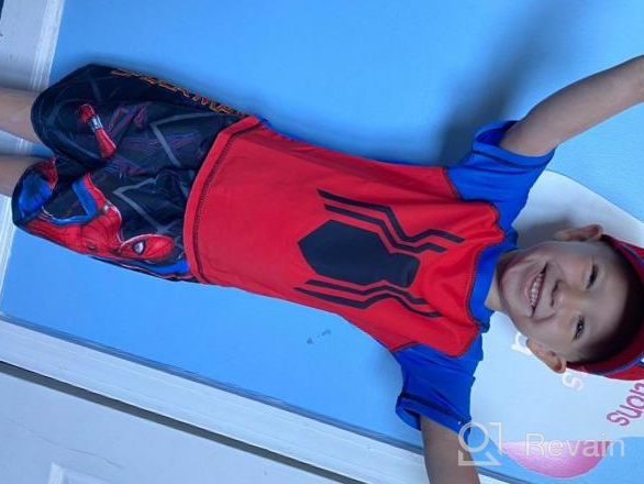 img 1 attached to 👕 Captain America Rashguard for Boys' Clothing - Protective Piece Guard review by Brett Zhu