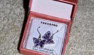 img 1 attached to 925 Sterling Silver Butterfly Earrings with Birthstone - Perfect Gifts for Women and Girls review by Dakota Tailor