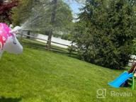 img 1 attached to Gigantic Unicorn Sprinkler For Kids - Jasonwell Inflatable Water Toy For Epic Summer Fun (XXXL) review by Corby Muin