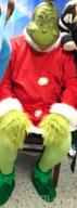 img 1 attached to Grinch Deluxe Costume For Adults With Realistic Features And High-Quality Fabric review by David Olson