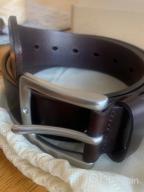 img 1 attached to Bullko Casual Classic Buckle Leather Men's Accessories review by Tony Stennis