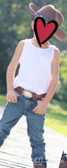 img 1 attached to 🏻 Nocona Boys Rider Buckle - Brown Boys' Accessories review by George Walker