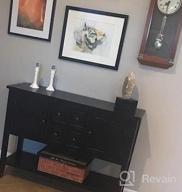 img 1 attached to P PURLOVE Console Table Buffet Sideboard Sofa Table With Four Storage Drawers Two Cabinets And Bottom Shelf (Espresso) review by James Lighting