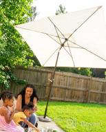 img 1 attached to ASTEROUTDOOR 11Ft Patio Market Umbrella With Push Button Tilt, Crank And 8 Sturdy Ribs For Lawn, Garden, Deck, Backyard & Pool - Red review by Douglas Jakab