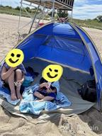 img 1 attached to UPF 50+ UV Protection Beach Tent For 3-7 People - Portable, Lightweight & Easy Setup Sun Shelter Canopy - Gorich Beach Shade Cabana review by Ken Barnett