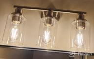 img 1 attached to Upgrade Your Bath Space With Revtronic Vanity Light Fixture 3-Light Bathroom Wall Lights In Modern Farmhouse Style review by Bryan White
