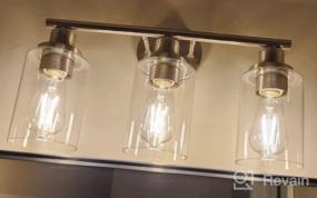 img 8 attached to Upgrade Your Bath Space With Revtronic Vanity Light Fixture 3-Light Bathroom Wall Lights In Modern Farmhouse Style