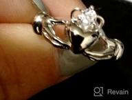 картинка 1 прикреплена к отзыву Ирландское кольцо Кладдах - премиум обтянутая толстым слоем 925 серебра обручальное кольцо. от Jermaine Batista