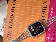 картинка 1 прикреплена к отзыву Rose Gold Bling Diamond Rhinestone Metal Link Bracelet Compatible With Apple Watch Band 38Mm 40Mm 41Mm - Series 8 7 6 5 4 3 2 1 SE Women'S Replacement от Derrick Patterson