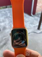 img 2 attached to Renewed Apple Watch Series 5 - 40MM GPS + Cellular in Gold Aluminum Case with Pink Sport Band review by Anastazja Gbka ᠌
