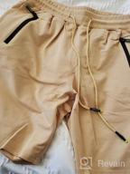 img 1 attached to Stay Stylish And Comfortable With MLANM Men'S Drawstring Summer Beach Shorts With Elastic Waist And Zipper Pockets review by Joshua Nation