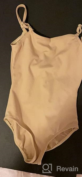 img 1 attached to Pink SM Capezio Leotard 👯 with Adjustable Straps for Girls' Clothing review by Kenneth Barnes