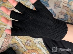 img 6 attached to 🧤 Cozy Knitted Finger Mittens Typing Gloves: Boys' Essential for Cold Weather