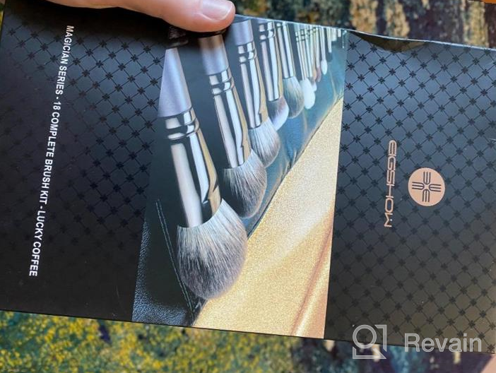 img 1 attached to Eigshow Professional Makeup Brush Set - 18Pcs Grey Brushes For Foundation, Powder, Blush & More! review by Kyle Robbins