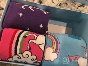 img 5 attached to SOCKFUN: Hilarious Novelty Animal Socks for Girls, 5-15 Years, in Gift Box - Llama, Unicorn, Narwhal Fun!