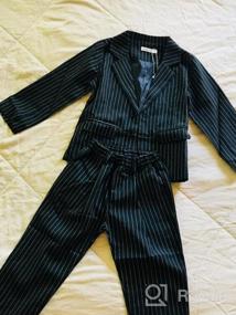 img 5 attached to 👔 Smart Formalwear for Boys: Pinstripe Plaid Suit Set with Cotton Jacket and Pant