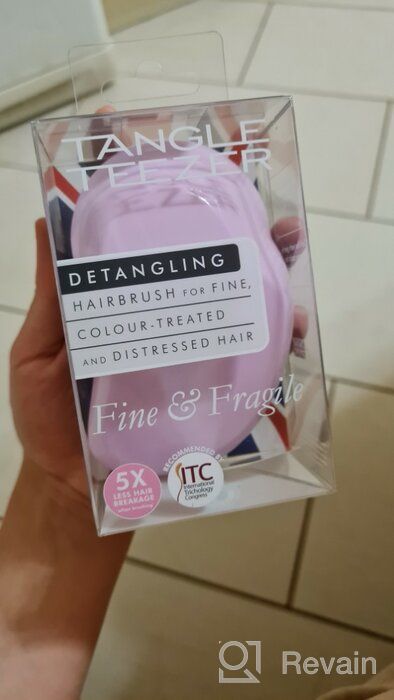img 1 attached to Fragile Fine Hair Detangling Brush - TANGLE TEEZER, Mint Violet review by Agata Stadnicka ᠌
