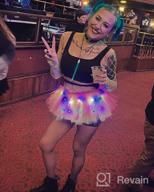 img 1 attached to LED Light Up Neon Tulle Tutu Skirt - 5 Layered Party Dance Skirt For Women review by Terrance Palau