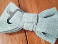 img 1 attached to 👔 Boys' Linen Blend Bow Ties: Stylish Spring Notion Accessories for Boys review by Danny Flores