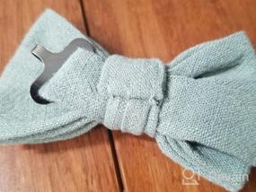 img 7 attached to 👔 Boys' Linen Blend Bow Ties: Stylish Spring Notion Accessories for Boys