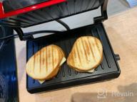 img 2 attached to Sandwich maker Kitfort KT-1609 Panini Maker, red review by Jnis Bukovskis ᠌