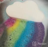 img 1 attached to Rainbow Bath Bombs 2Pcs Gift Set, Ribivaul Handmade Bath Bombs With Natural Ingredients And Dreamy Rainbow, Bath Bomb With Rich Bubble, Great Gift For Birthday, Halloween, Thanksgiving, Christmas review by Matt Travers
