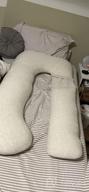 img 1 attached to Pharmedoc Pregnancy Pillow, U-Shape Full Body Pillow And Maternity Support - Support For Back, Hips, Legs, Belly For Pregnant Women (Light Pink, Detachable) review by Bianca Mares