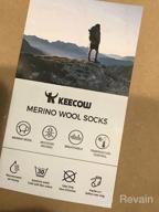 img 1 attached to Stay Warm And Cozy: KECCOW Merino Wool Crew Socks For All Season Adventures - 3 Pairs For Men And Women review by Eric Webb