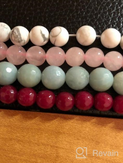 img 1 attached to 8Mm Natural Emerald Jade Gemstone Round Faceted Beads 15.5 Inch 45Pcs 1 Strand Jewelry Making Supply review by Tom Oberhue