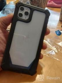 img 8 attached to Чехол Poetic Guardian для iPhone 11 Pro Max со встроенной защитой экрана — ударопрочный и прочный с прозрачным бампером черного/прозрачного цвета
