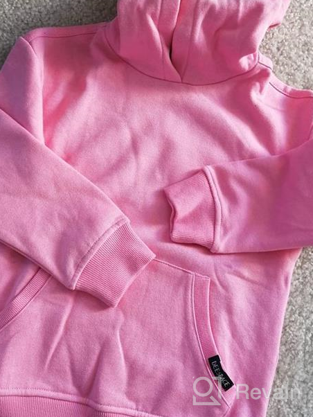 img 1 attached to 🧒 DEESPACE Kids Hoodies Cozy Brushed Fleece Pullover Athletic Hooded Sweatshirt for Boys and Girls (3-12 Years) review by John Pineda