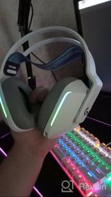img 5 attached to Renewed Logitech G733 Lightspeed Wireless Gaming Headset with Suspension Headband, 🎧 LIGHTSYNC RGB, Blue VO!CE Mic Technology and PRO-G Audio Drivers - Black