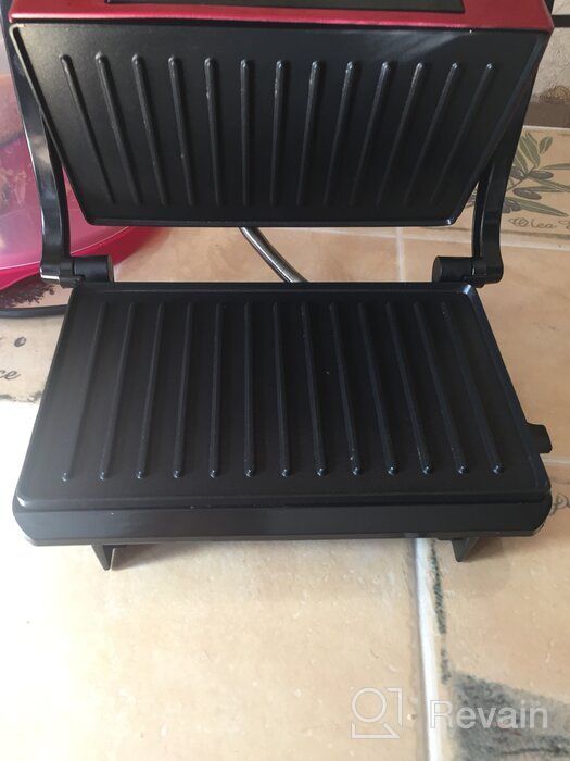 img 2 attached to Sandwich maker Kitfort KT-1609 Panini Maker, red review by Bogusawa Sadowska ᠌