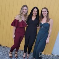 img 1 attached to Chic Off-Shoulder Ruffle High-Waisted Jumpsuit For Women By Verdusa review by Gabe Ries