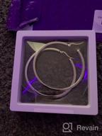 img 1 attached to 💍 Sterling Silver CZ Inside-Out Hoop Earrings review by Allison Carpenter