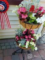 img 1 attached to Gardman R945 12" Wide X 7" High Forge Hanging Basket With Coco Liner review by Matthew Wheeler