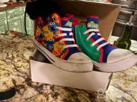 img 1 attached to 👟 Sesame Street Elmo Shoes: Hi Top Sneakers with Laces for Toddlers and Kids (Sizes 6-12) review by Robert Jackson
