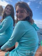 img 1 attached to Stay Protected And Stylish At The Beach With Caracilia Women'S Half-Zip Rashguard Swim Shirt review by Margarita Conde