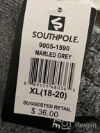 img 1 attached to Southpole Boys' Marled Jogger Fleece Pants for Comfort and Style review by Corey Listner