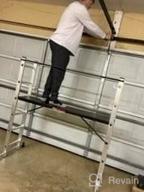 img 1 attached to Versatile Scaffolding Platform: Double-Sided Herringbone And Vertical Ladder In One - Aluminium Folding Step Ladder review by Mike Pfettscher