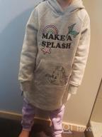 img 1 attached to Girls' Disney Star Wars Marvel Frozen Princess Fleece Hooded Dresses - Spotted Zebra Collection review by Cassandra Parkins