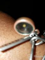 img 1 attached to 🌼 Uloveido Christian Faith Extendable Bangle: Stainless Steel Heart Mustard Seed Bracelet Y642 review by Cody Henry