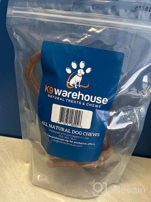 img 1 attached to Low Odor Bully Sticks Rings For Dogs - 100% Beef, No Rawhide -Perfect For Puppies And Small/Medium Dogs - K9Warehouse Packed In USA - 6 Count review by Jimmy Garcia