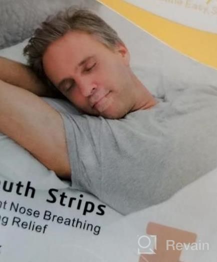 img 1 attached to Deep Sleep Mouth Tape By WoodyKnows - Anti-Snoring Strips For Nasal Breathing, Face Shape Maintenance - 24 Pieces, Medium Strength (Original Model) review by Ben Swett