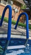 img 1 attached to Frantie Swimming Pool Hand Rail Cover, Blue Resistant Rail Grip Covers For Swimming Pool Hand Railing (8-Feet,Royal Blue) review by Ethan Dualimace