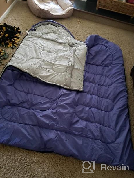 img 1 attached to Stay Warm & Comfortable With Our Lightweight Waterproof Camping Sleeping Bags For Adults And Kids! review by John Carter