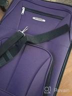 img 1 attached to Rockland Fashion Softside Upright Luggage Set, Kensington, 2-Piece (14/19) review by Karla Kennedy