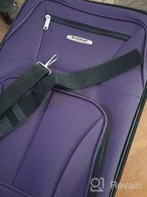 img 8 attached to Rockland Fashion Softside Upright Luggage Set, Kensington, 2-Piece (14/19)