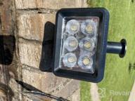 img 1 attached to Adjustable Outdoor Solar Spotlights - Waterproof 2-In-1 Solar Landscape Lights For Garden And Yard - Dusk-To-Dawn Solar Powered Wall Lights - Warm White (Pack Of 2) By URPOWER review by Harry Jenkins
