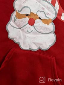 img 4 attached to Remimi Kids Christmas Hoodie: Fleece Pullover Sweatshirt with Closed-Fit for Boys and Girls, Ages 5-14